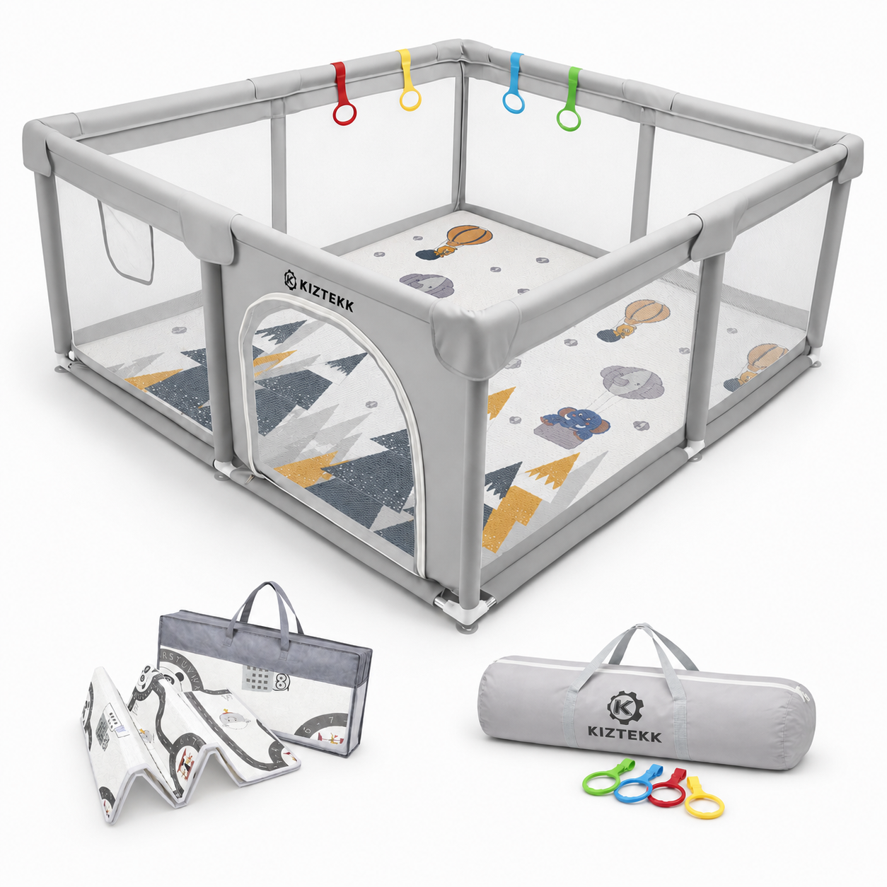 KIZTEKK Playpen 150 x 150 cm
